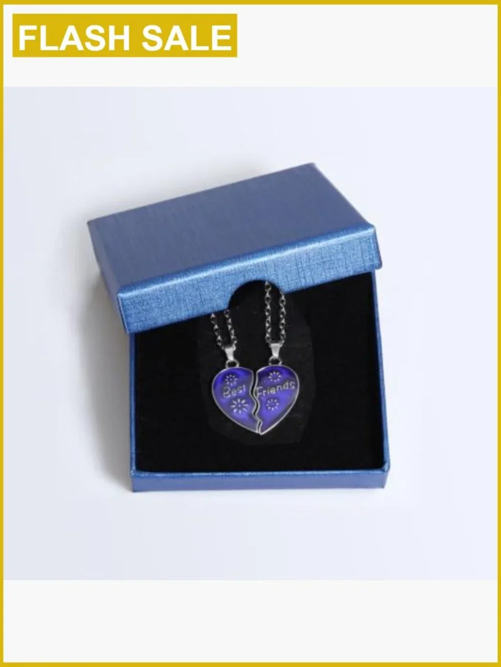 Temperature Sensing Color Changing Pendant Necklace Stainless Steel Chain
